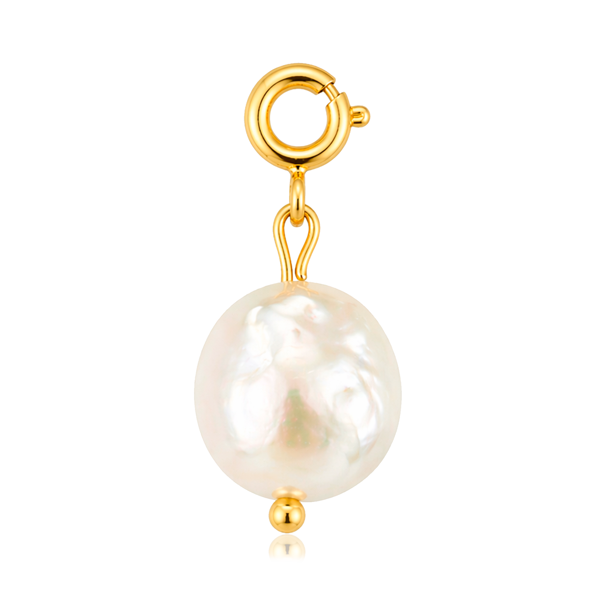 Charm Perla Naturale Oro