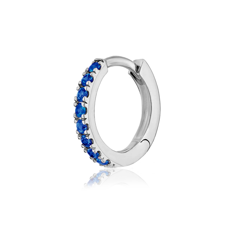 Anello Blu Argento - 9mm
