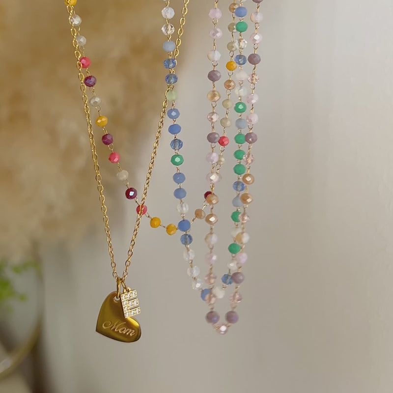 Choker Beads Sunset Oro