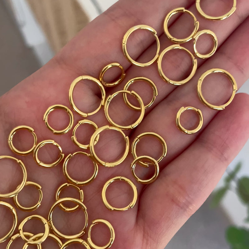 Cerchio Mini Liscio Sottile Oro - 10mm, 8mm o 6mm