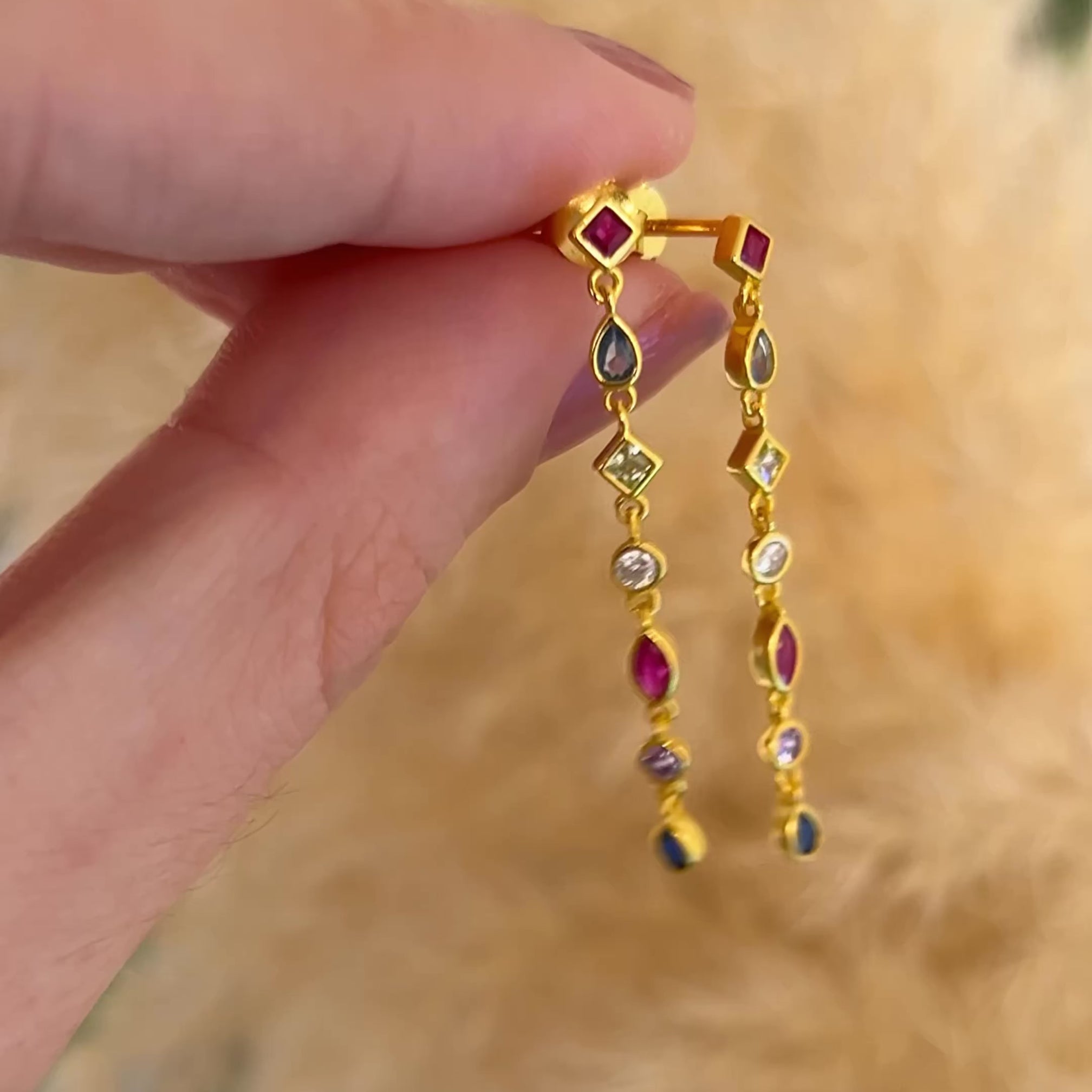 Pendientes Long Briseida Oro