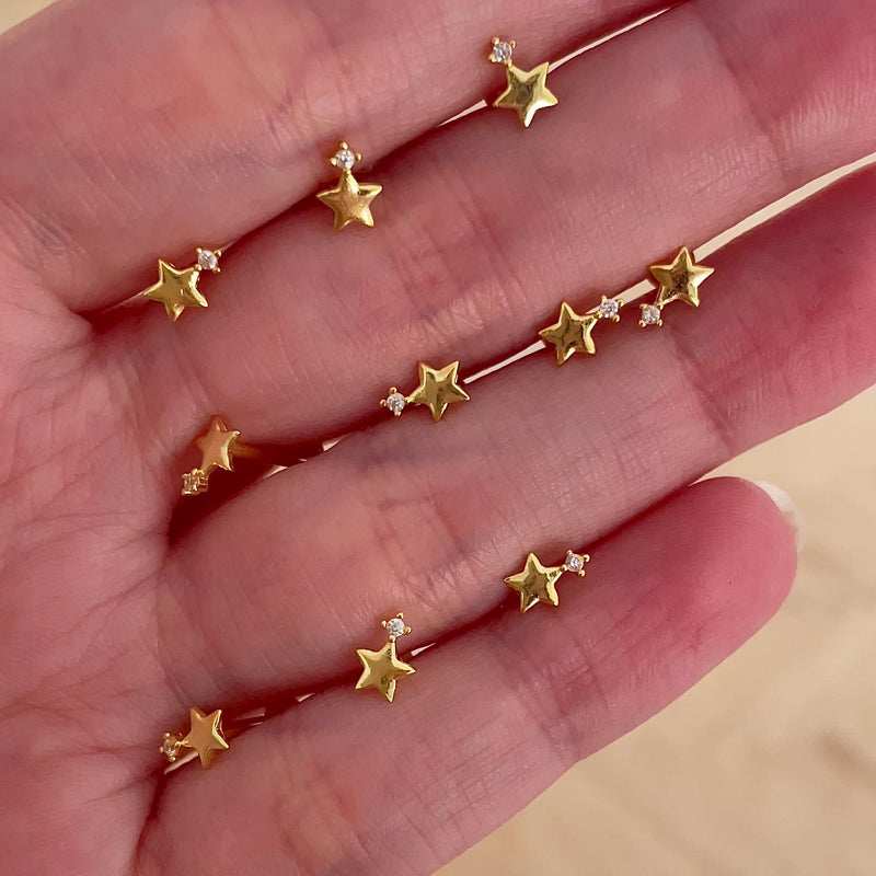 Orecchino pendente Polaris Oro