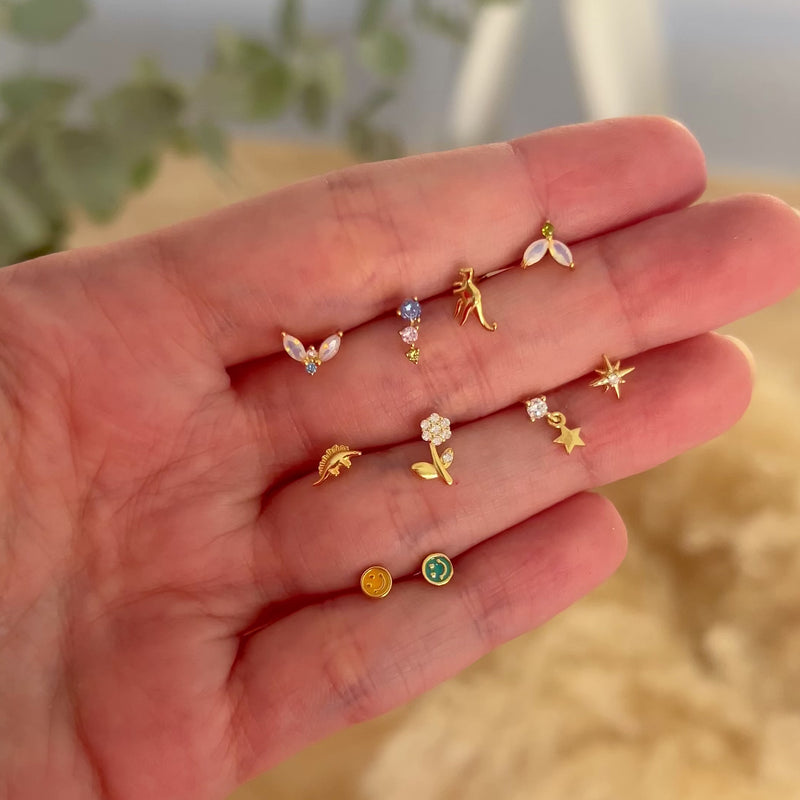 Pendientes Prisma Oro