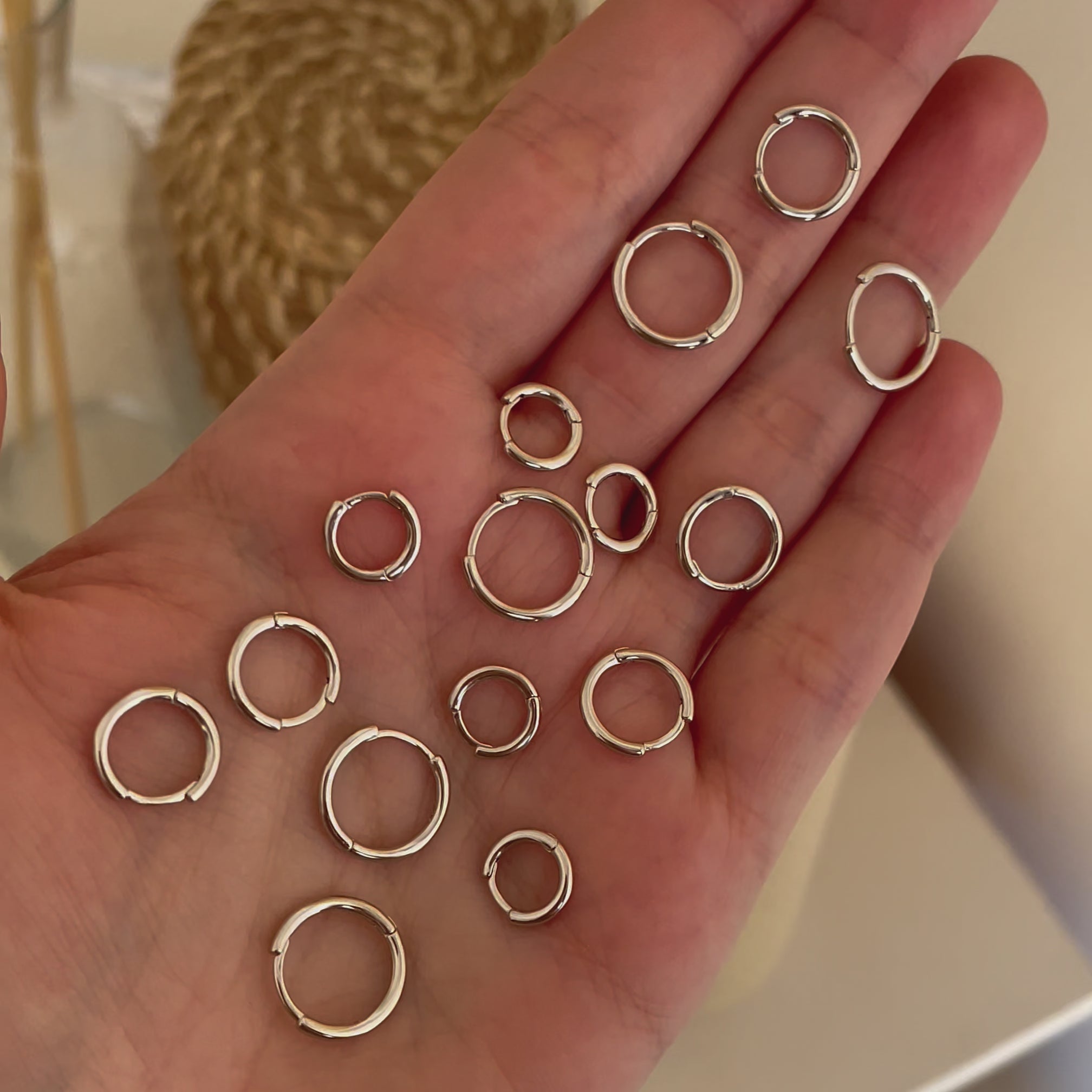 Cerchietto Mini Liscio Sottile Argento - 10mm, 8mm o 6mm