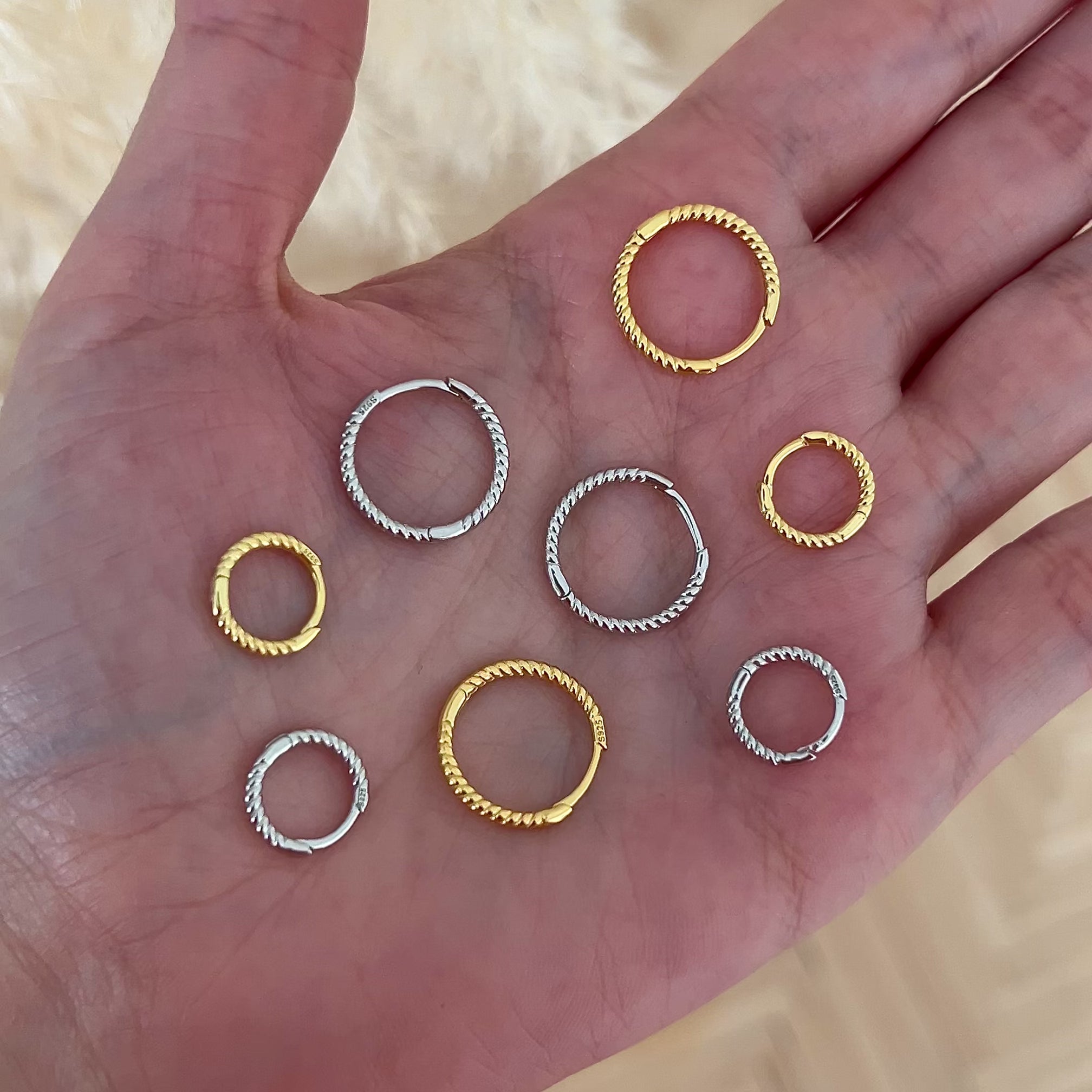 Aros Curly Oro - 13mm