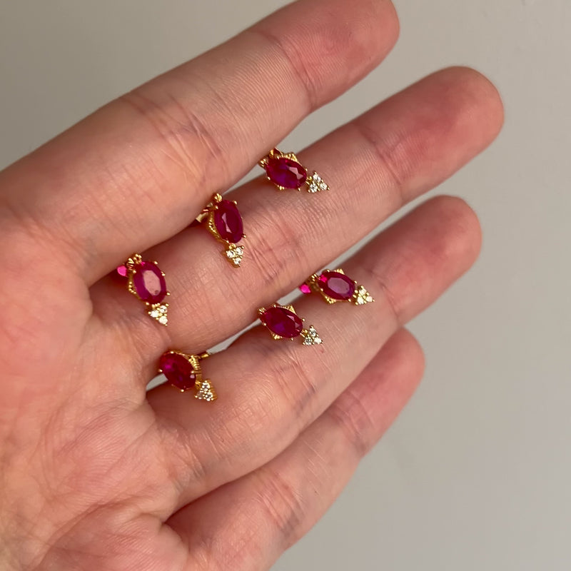 Orecchini Zhara rosa oro
