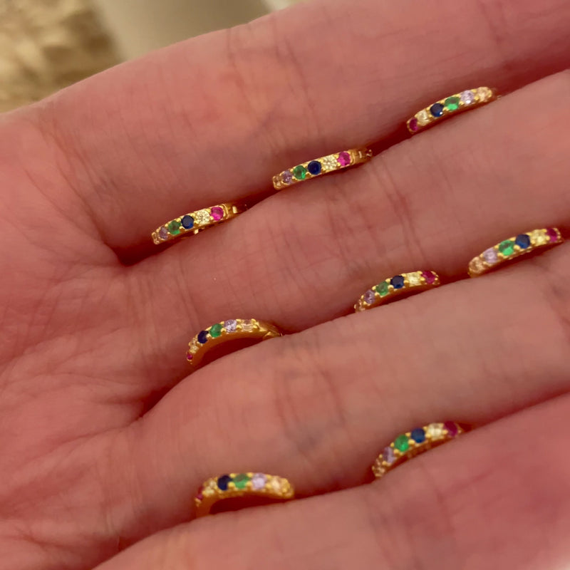 Orecchino Mini Rainbow - 7mm