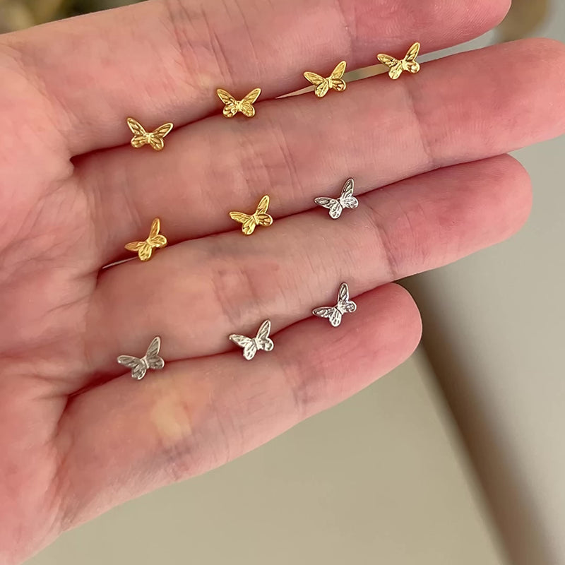 Pendiente Mini Mariposa Oro