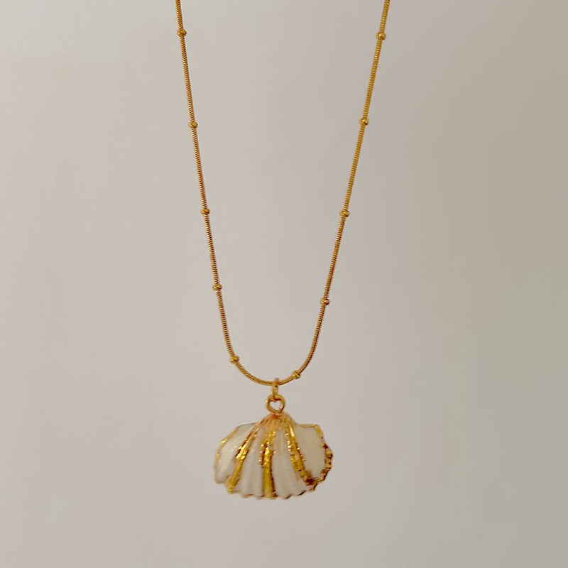 Collana Oceana Conchiglia Naturale Oro