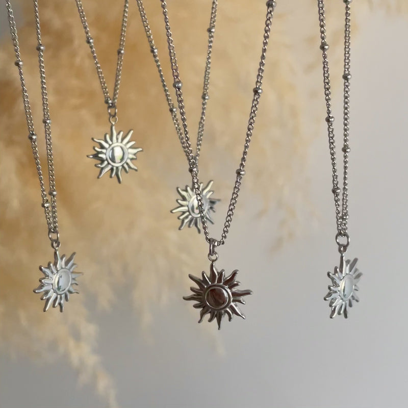 Collier Mini Sole Palline Argento