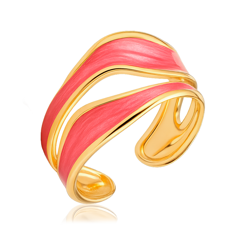 Anello Pink Drip Oro