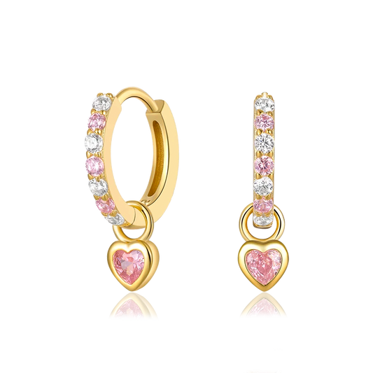 Orecchini Pop Love Oro Rosa Chiaro