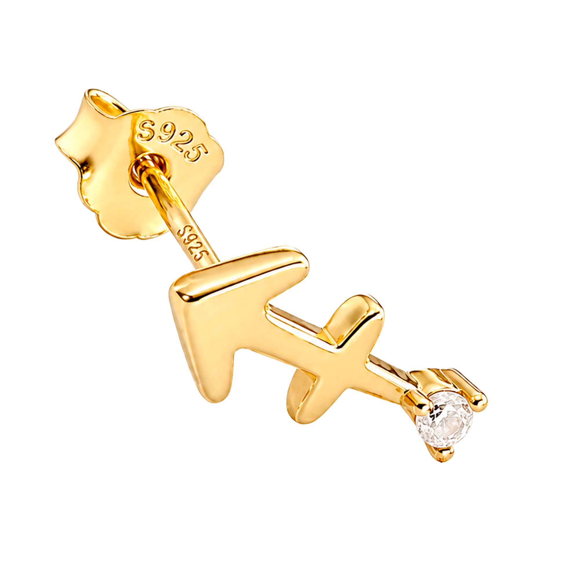 Pendiente Mini Zodiaco Oro