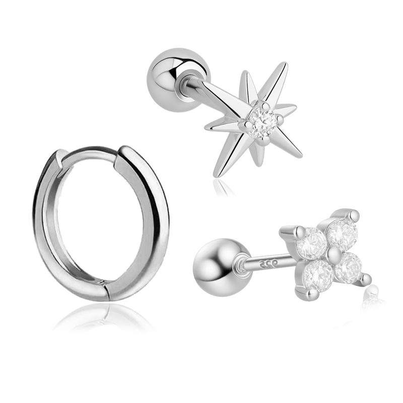 Set Mini Argento Lucido