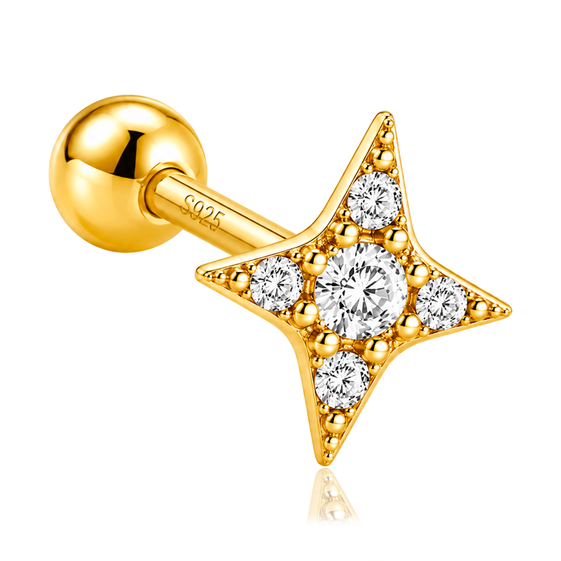 Orecchino Shiny Star Oro