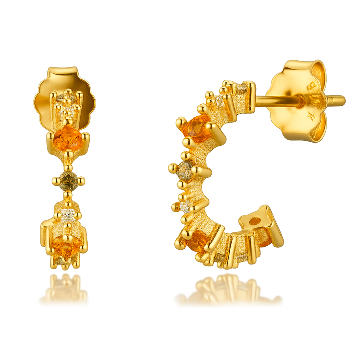 Minerva Small Gold Earrings 