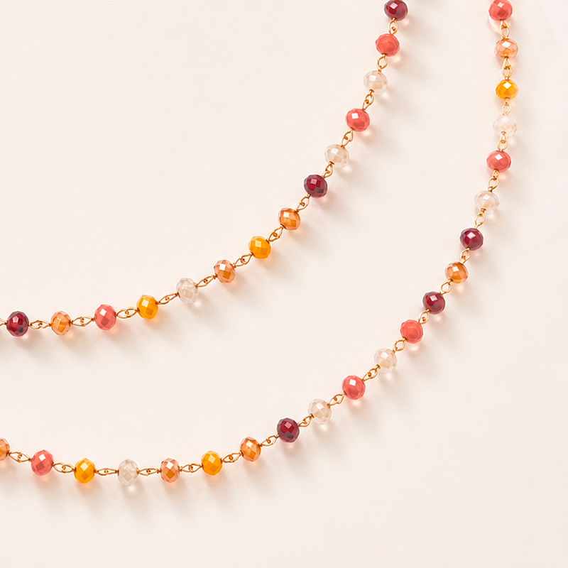 Choker Beads Sunset Oro