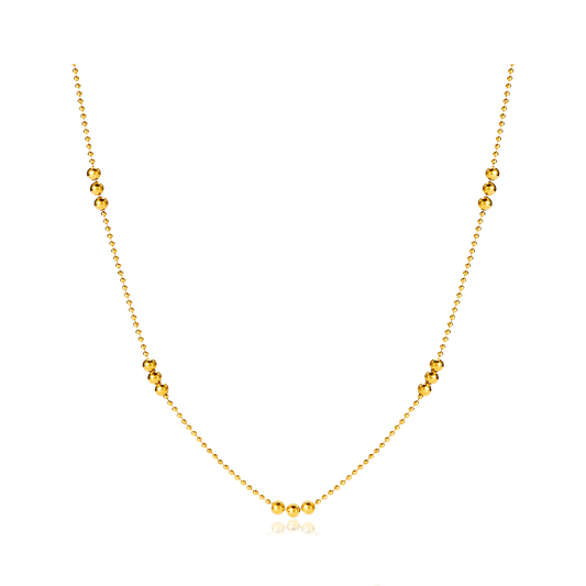 Collanina mini tre palline Oro