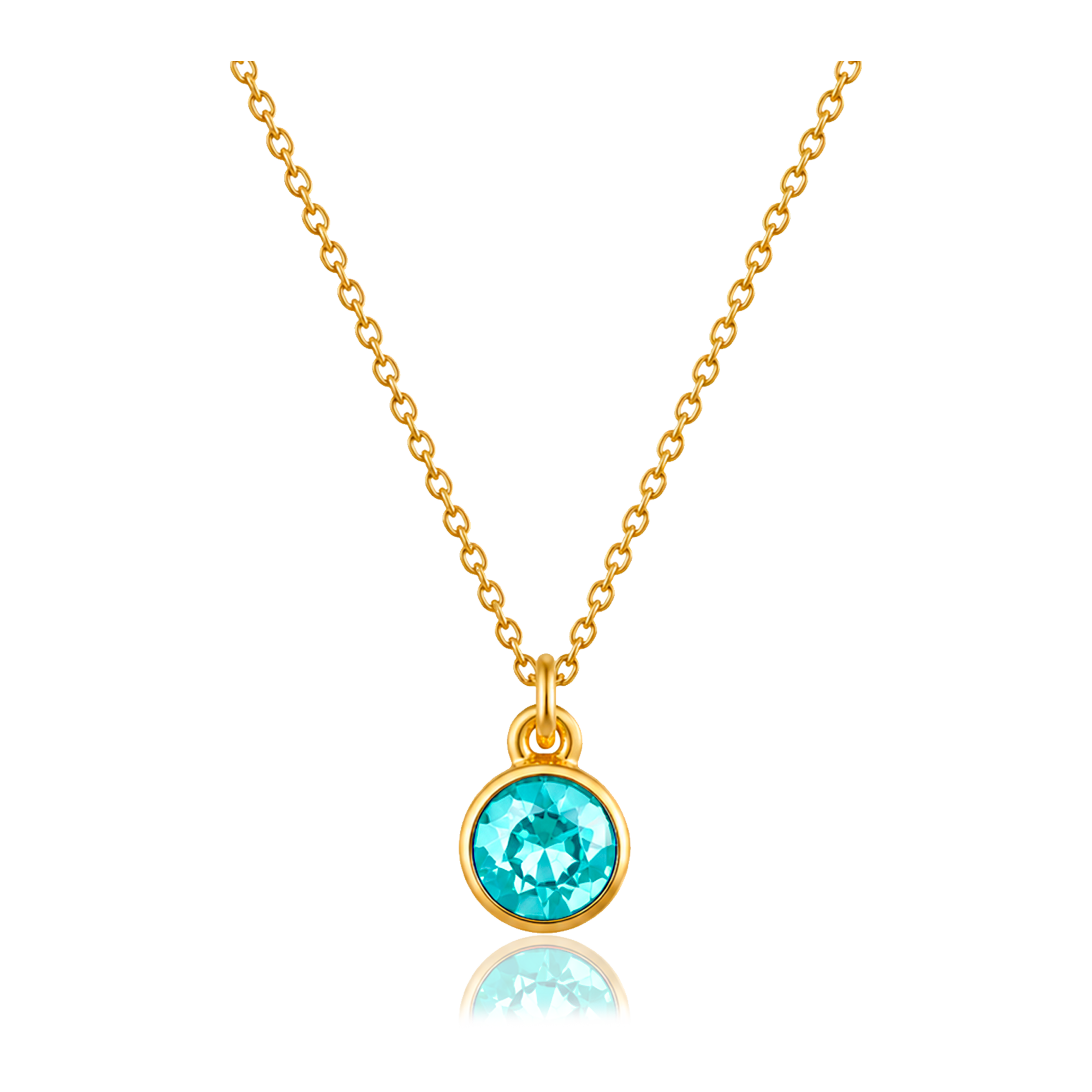 Collar Turquesa Dot Oro