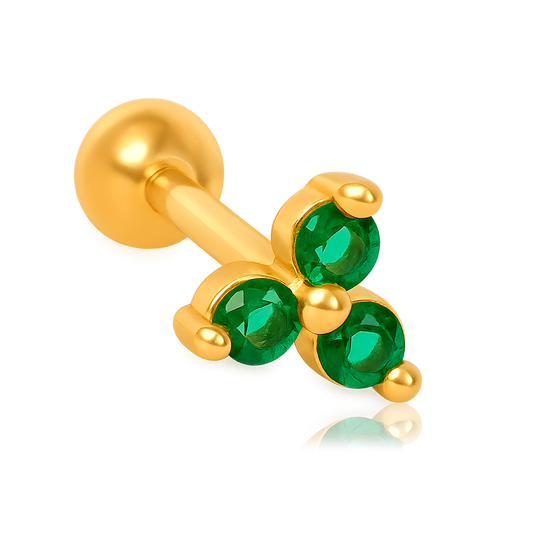 Green Clover Earring