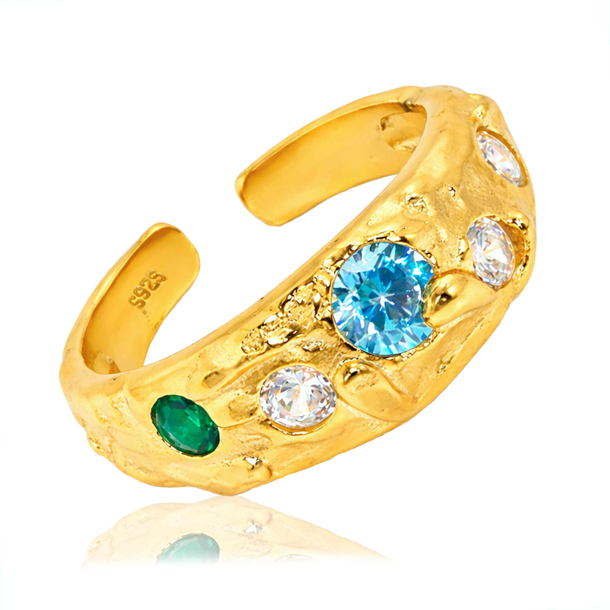 Anello Veyra Blu Oro