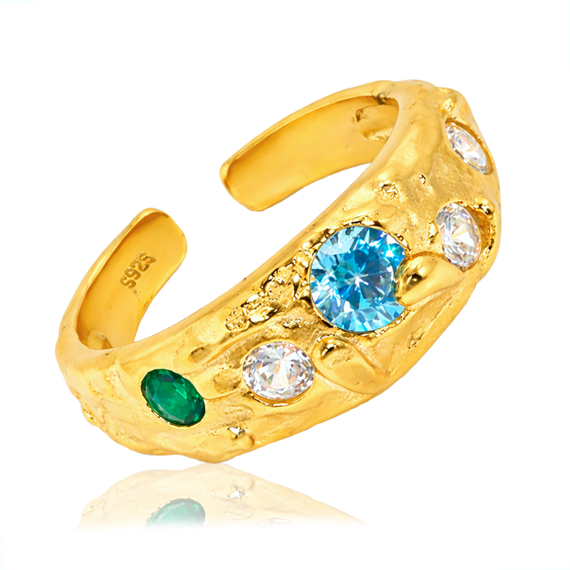 Anillo Veyra Blue Oro