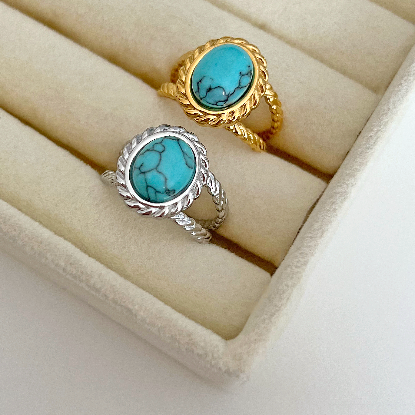 Anello Turchese Vintage Argento