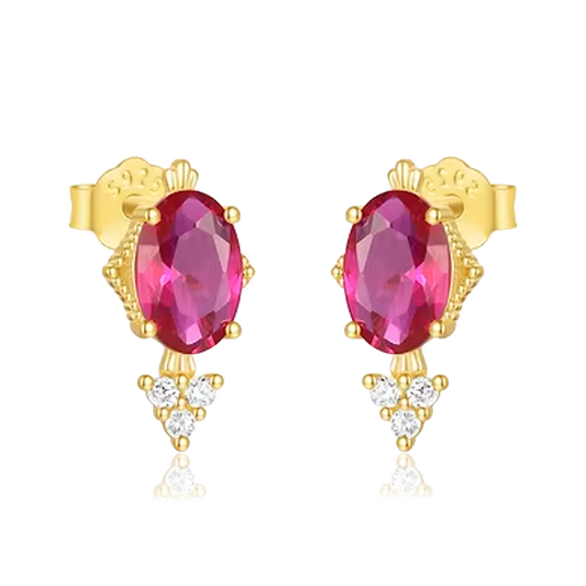 Orecchini Zhara rosa oro