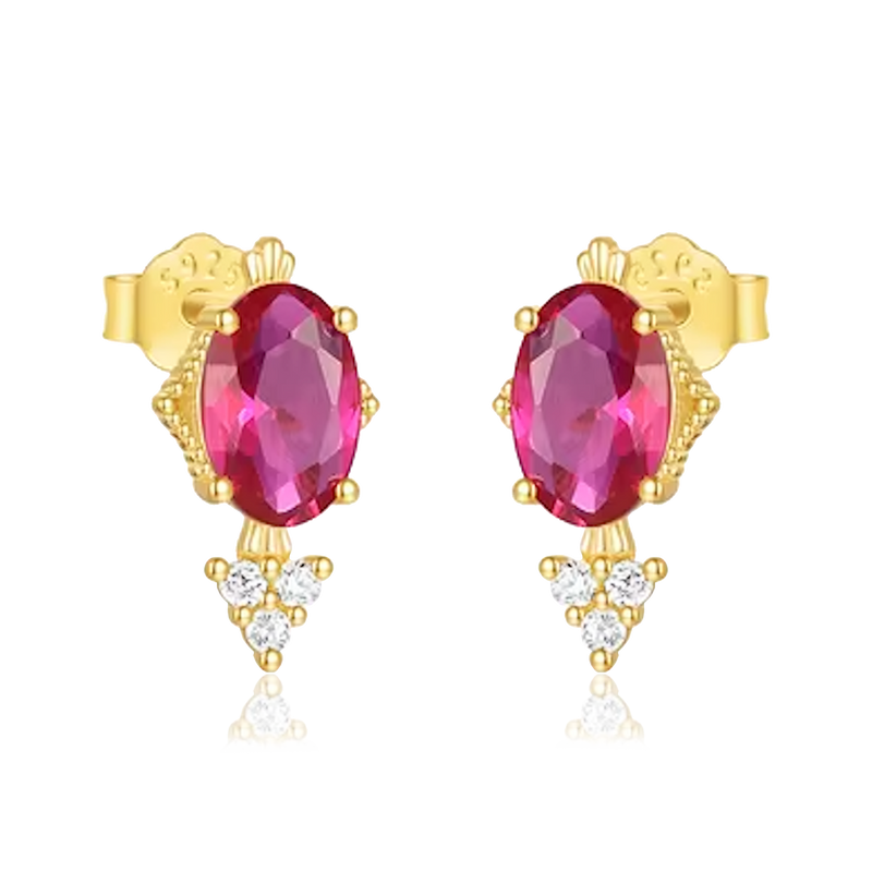 Orecchini Zhara rosa oro