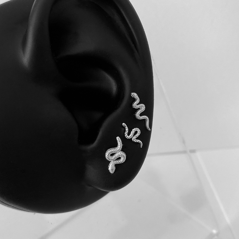 Orecchino Mini Snaky Argento
