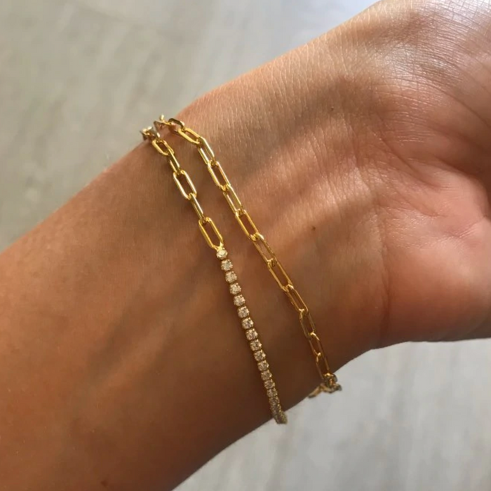 White Luxury Gold Bracelet 