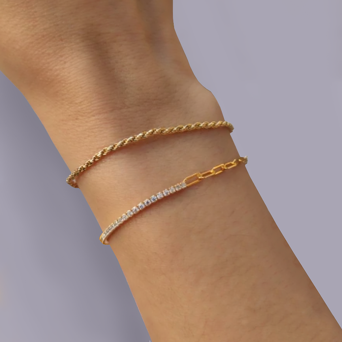 Gold Cord Bracelet 