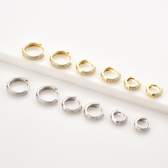 Orecchini New Meiga Bianco Argento - 6/8/10mm