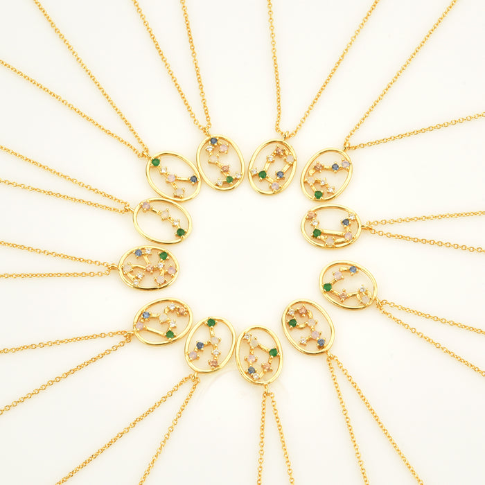 Colorful Zodiac Necklace 