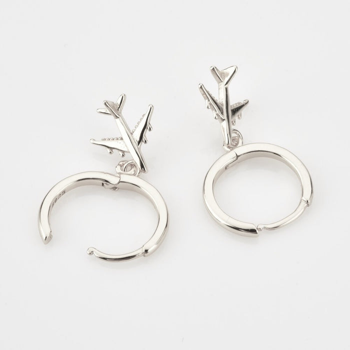 Silver Travel Hoops