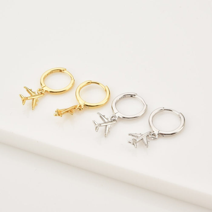 Silver Travel Hoops