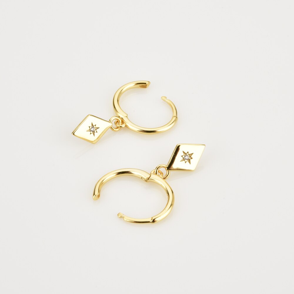 Aros Shiny Rombo Oro