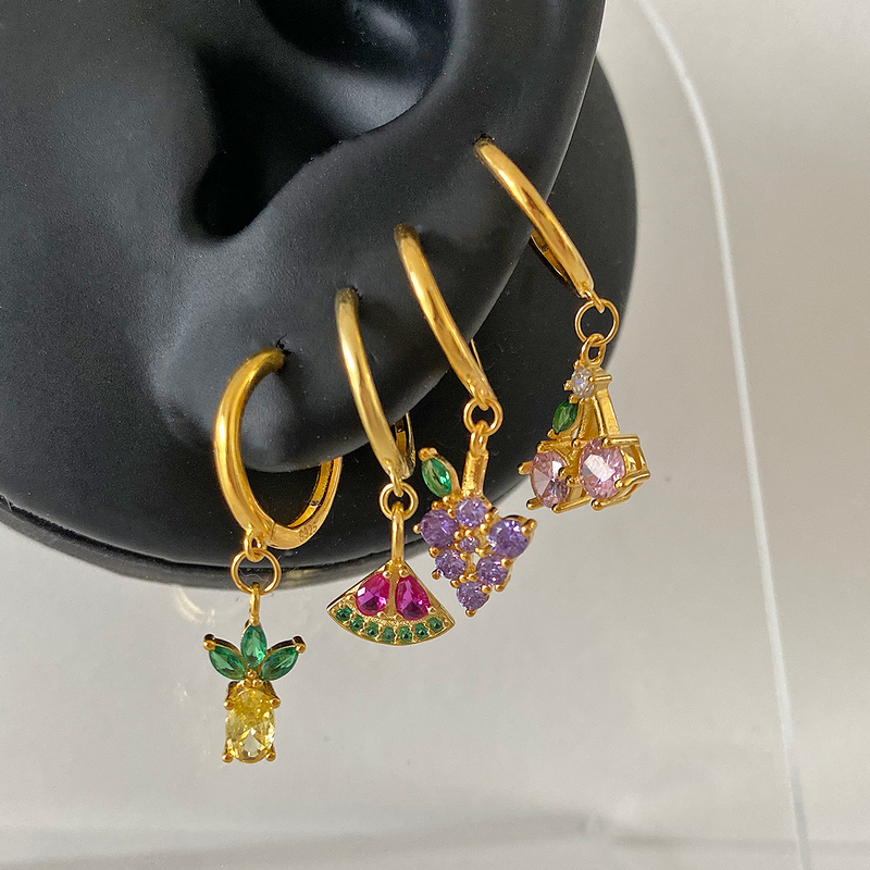 Orecchini Uva Oro