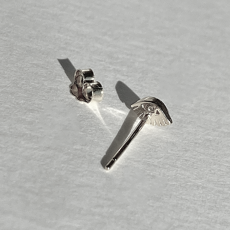 Orecchini ciglia in argento
