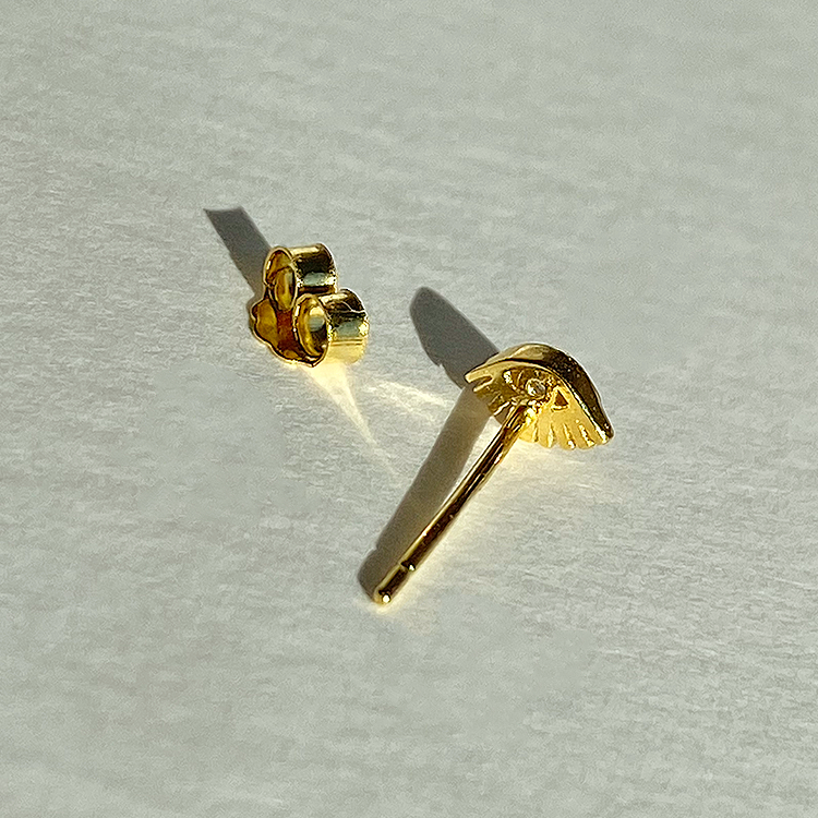 Orecchini Ciglia Oro