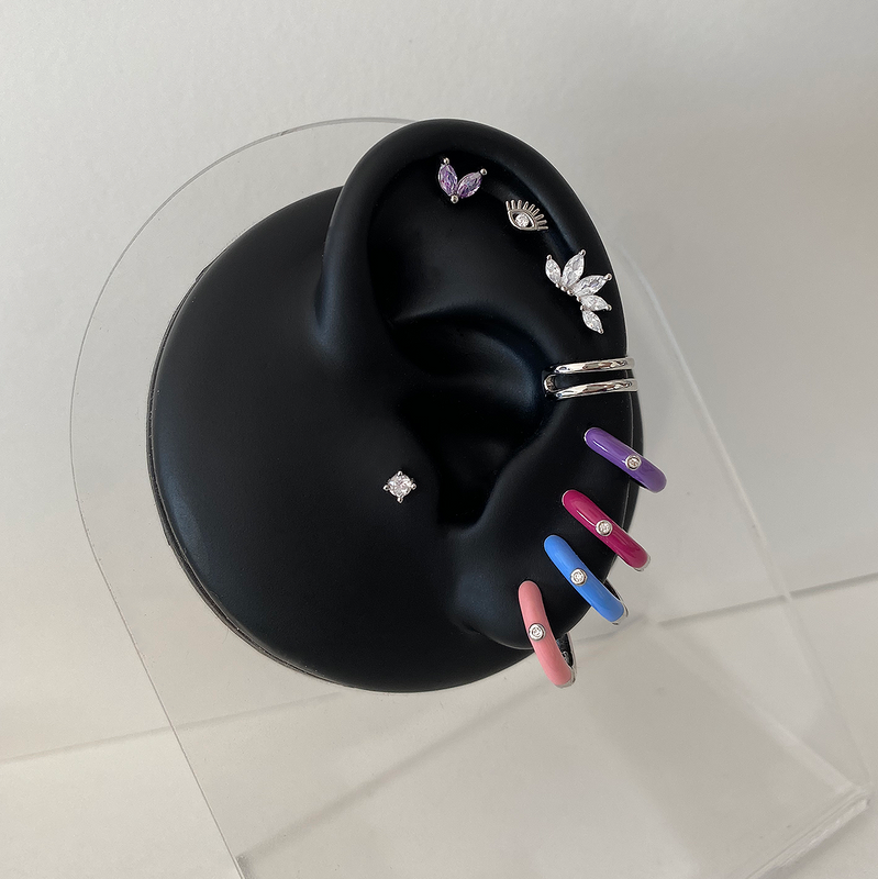 Orecchini Dea Rosa Argento
