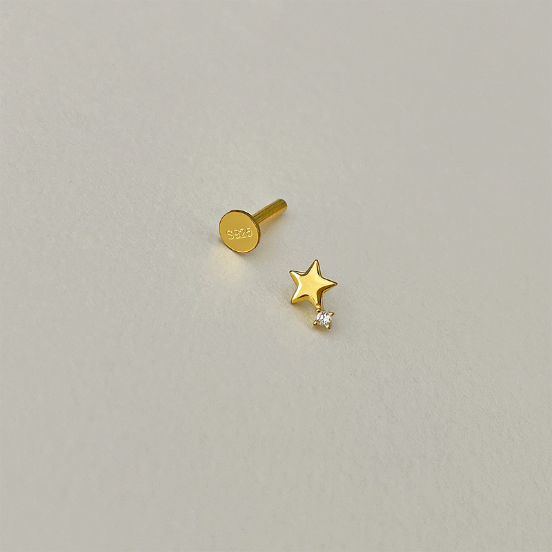 Orecchino pendente Polaris Oro