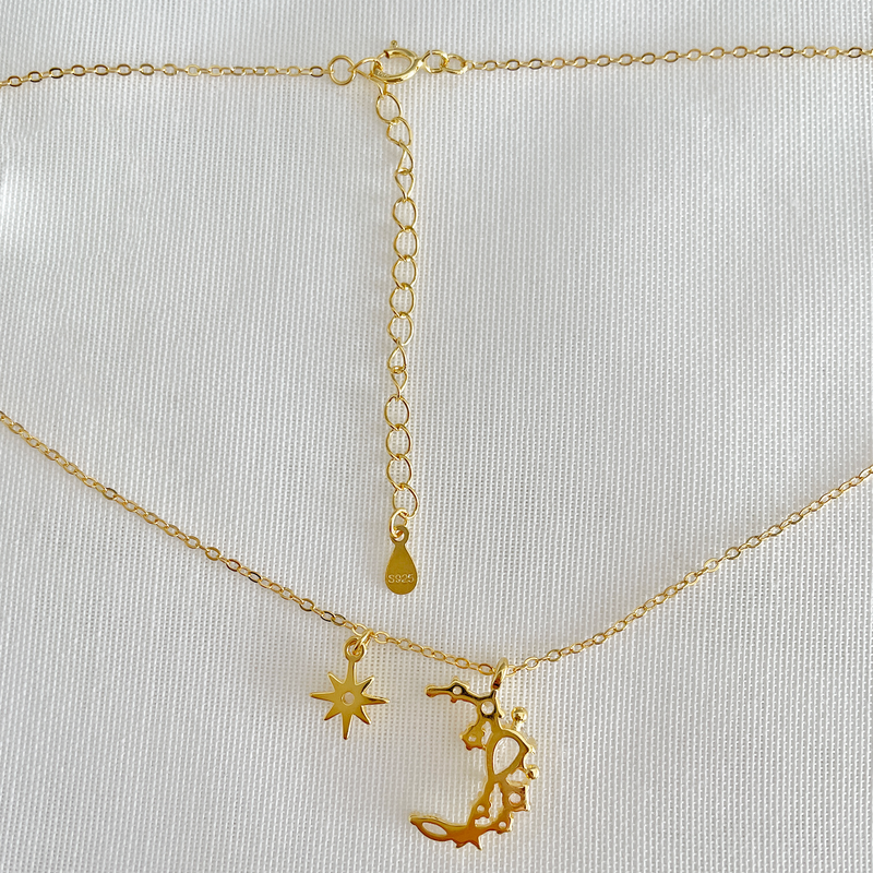 Collana Luna e Stella Oro