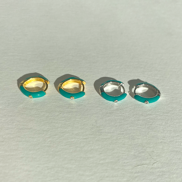 Orecchini Dea Turchese Argento