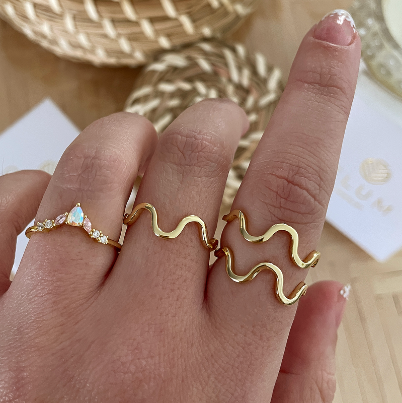 Anello Onde Oro