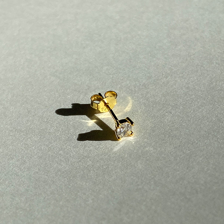 Orecchino brillante color oro