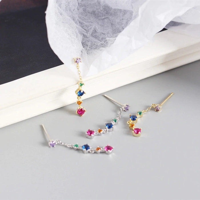 Pendientes Farben Plata