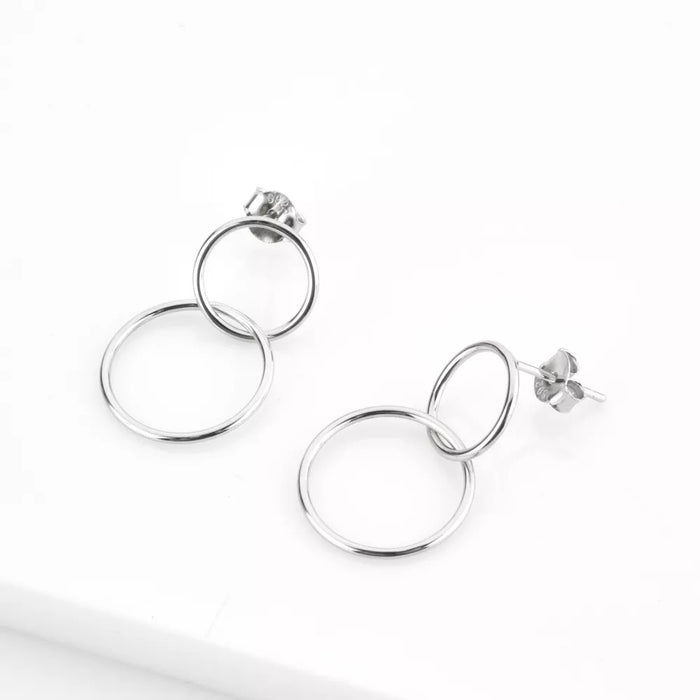 Orecchini Two Argento