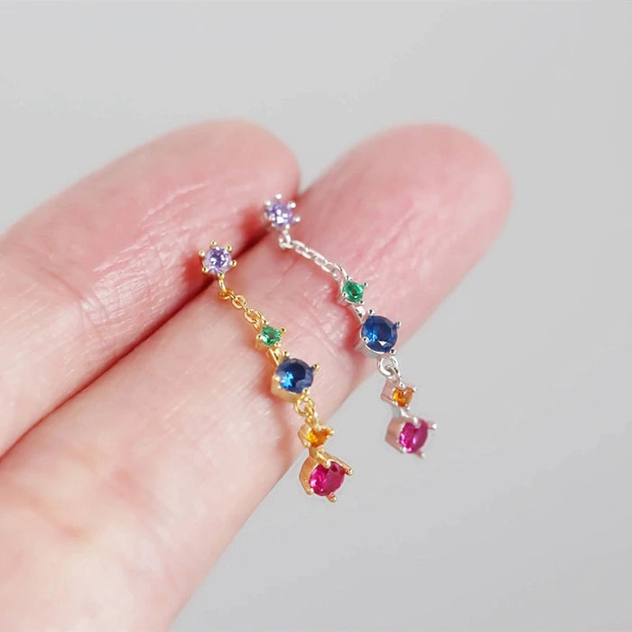 Pendientes Farben Plata