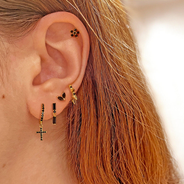 Orecchini Green Cruz Argento